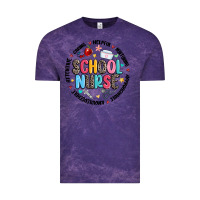 Cloud Purple school nurse Vintage Tee - MaliasSmallBusiness