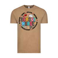 Vintage Coffee school nurse Vintage Tee - MaliasSmallBusiness