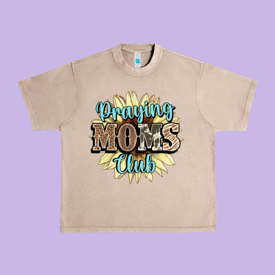 Praying Moms Club Urban Heavy Tee Designed By Nancycooperartshop