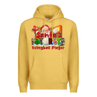 Antique Gold santas favorite volleyball player Premium Hoodie - CowGirlArtShop