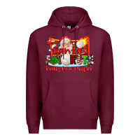 Burgundy santas favorite volleyball player Premium Hoodie - CowGirlArtShop