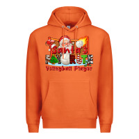 Carrot santas favorite volleyball player Premium Hoodie - CowGirlArtShop