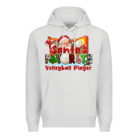 Dove Grey santas favorite volleyball player Premium Hoodie - CowGirlArtShop