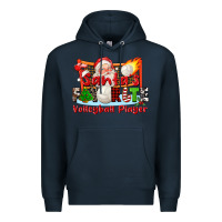 Navy santas favorite volleyball player Premium Hoodie - CowGirlArtShop