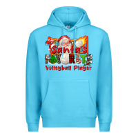 Ocean Blue santas favorite volleyball player Premium Hoodie - CowGirlArtShop