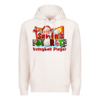 Pale Pink santas favorite volleyball player Premium Hoodie - CowGirlArtShop