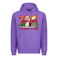 Purple santas favorite volleyball player Premium Hoodie - CowGirlArtShop