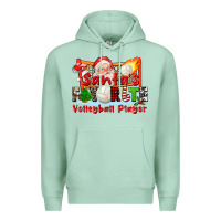 Seafoam santas favorite volleyball player Premium Hoodie - CowGirlArtShop
