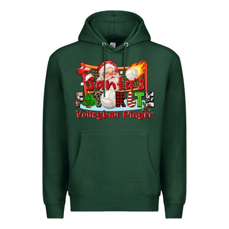 Santas Favorite Volleyball Player Premium Hoodie by CowGirlArtShop | Teevron