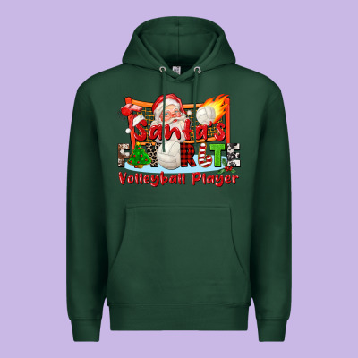 Santas Favorite Volleyball Player Premium Hoodie Designed By Cowgirlartshop