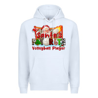 White santas favorite volleyball player Premium Hoodie - CowGirlArtShop