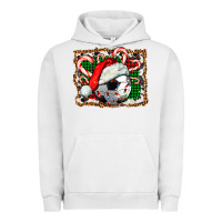 Pigment Lunar Rock Soccer Ball Christmas With Hat And Candy Cane Urban Hoodie - FaDigitalArtStudio