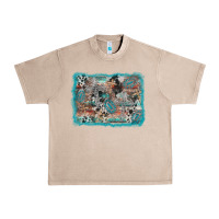 French Oak cross western background Urban Heavy Tee - AdoDesignShop