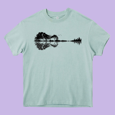 Nature Guitar Heavy Core Tee Designed By Bettercallsaul