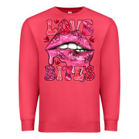 Cardinal Love bites Valentine's Day Premium Sweatshirt - HowdyJamesFarm