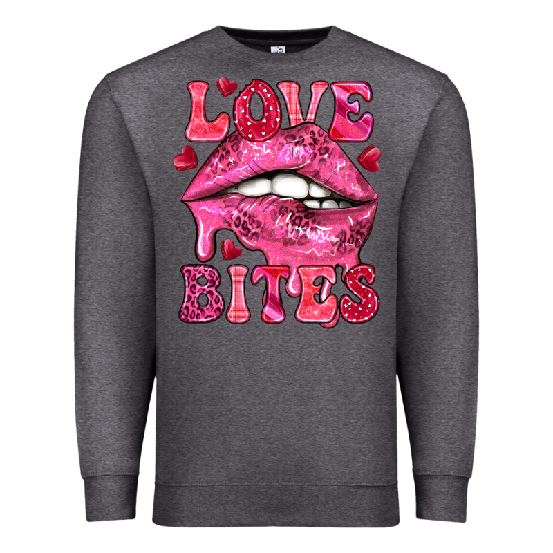 Love Bites Valentine's Day Premium Sweatshirt by HowdyJamesFarm | Teevron