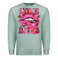 Seafoam Love bites Valentine's Day Premium Sweatshirt - HowdyJamesFarm