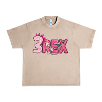 French Oak pink three rex Urban Heavy Tee - MaliasSmallBusiness