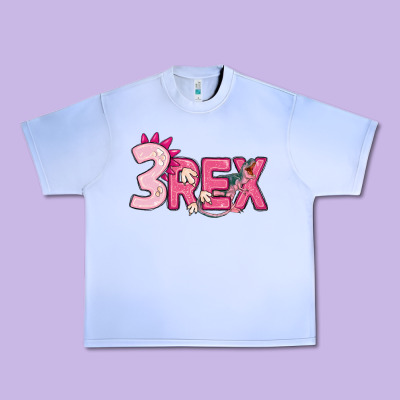 Pink Three Rex Urban Heavy Tee Designed By Maliassmallbusiness