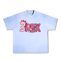 Grape Ice pink three rex Urban Heavy Tee - MaliasSmallBusiness