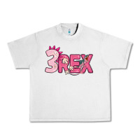 Lunar Rock pink three rex Urban Heavy Tee - MaliasSmallBusiness