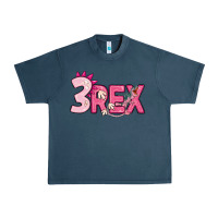 Midnight Navy pink three rex Urban Heavy Tee - MaliasSmallBusiness