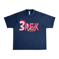 Navy pink three rex Urban Heavy Tee - MaliasSmallBusiness