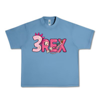 Pebble Blue pink three rex Urban Heavy Tee - MaliasSmallBusiness