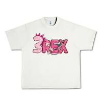 Pistachio pink three rex Urban Heavy Tee - MaliasSmallBusiness