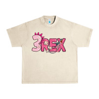 Sandshell pink three rex Urban Heavy Tee - MaliasSmallBusiness