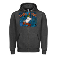 Charcoal Heather Creep It Real Zipper Hoodie - texasbilliewilder