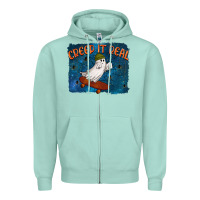 Seafoam Creep It Real Zipper Hoodie - texasbilliewilder
