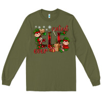 Army Green Cutest Elf Ever Christmas Long Sleeve Tee - BundleAndBundleShop