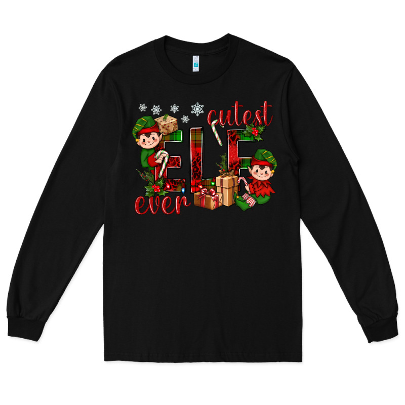 Cutest Elf Ever Christmas Long Sleeve Tee by BundleAndBundleShop | Teevron