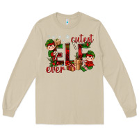 Mushroom Cutest Elf Ever Christmas Long Sleeve Tee - BundleAndBundleShop