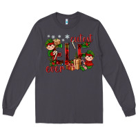 Smoke Cutest Elf Ever Christmas Long Sleeve Tee - BundleAndBundleShop