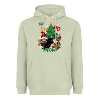 Matcha ho ho ho meow Heavyweight Hoodie - CowGirlArtShop