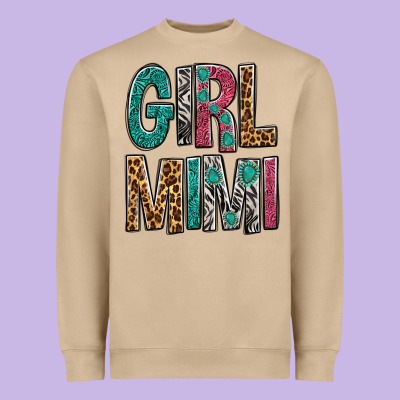 Girl Mimi Heavyweight Sweatshirt Designed By Bundleandbundleshop