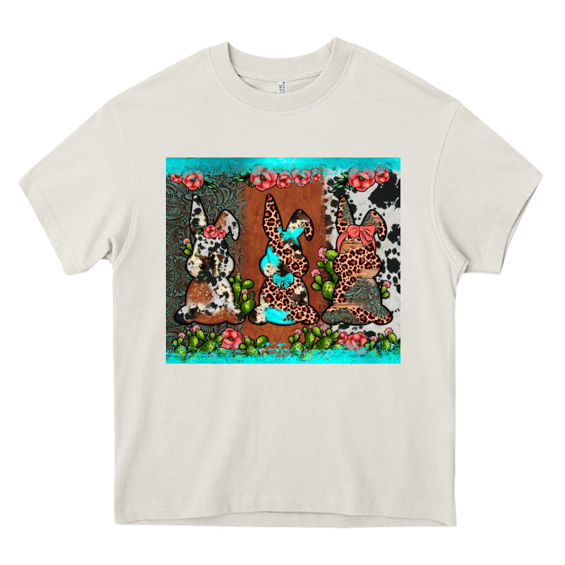 Easter Bunny's Leopard Cowhide Cactus Heavy Core Tee by JahusDesignShop | Teevron