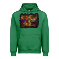 Emerald halloween pumpkin background Urban Hoodie - BundleAndBundleShop