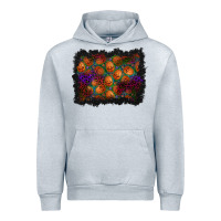 Heather Grey halloween pumpkin background Urban Hoodie - BundleAndBundleShop