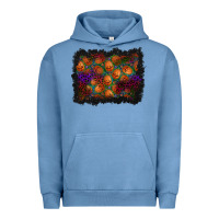 Pigment Pebble Blue halloween pumpkin background Urban Hoodie - BundleAndBundleShop