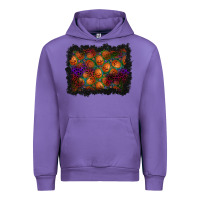 Tulip halloween pumpkin background Urban Hoodie - BundleAndBundleShop