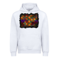 White halloween pumpkin background Urban Hoodie - BundleAndBundleShop