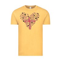 Vintage Mustard retro christian valentine Vintage Tee - MaliasSmallBusiness