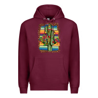 Burgundy Christmas cactus Premium Hoodie - JahusDesignShop
