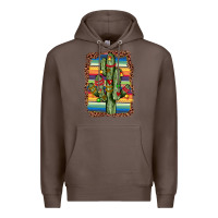Coffee Christmas cactus Premium Hoodie - JahusDesignShop
