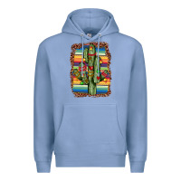 Colony Blue Christmas cactus Premium Hoodie - JahusDesignShop