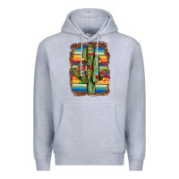 Heather Grey Christmas cactus Premium Hoodie - JahusDesignShop