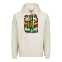Oatmeal Heather Christmas cactus Premium Hoodie - JahusDesignShop